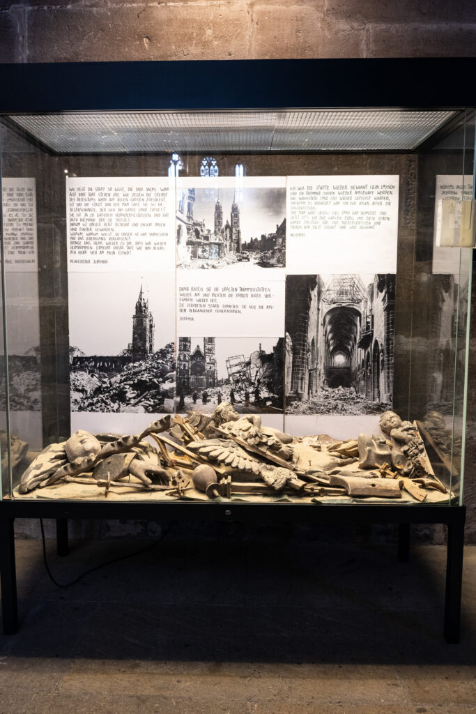 St. Lawrence Church Rubble Display, Photo by Alex Lau