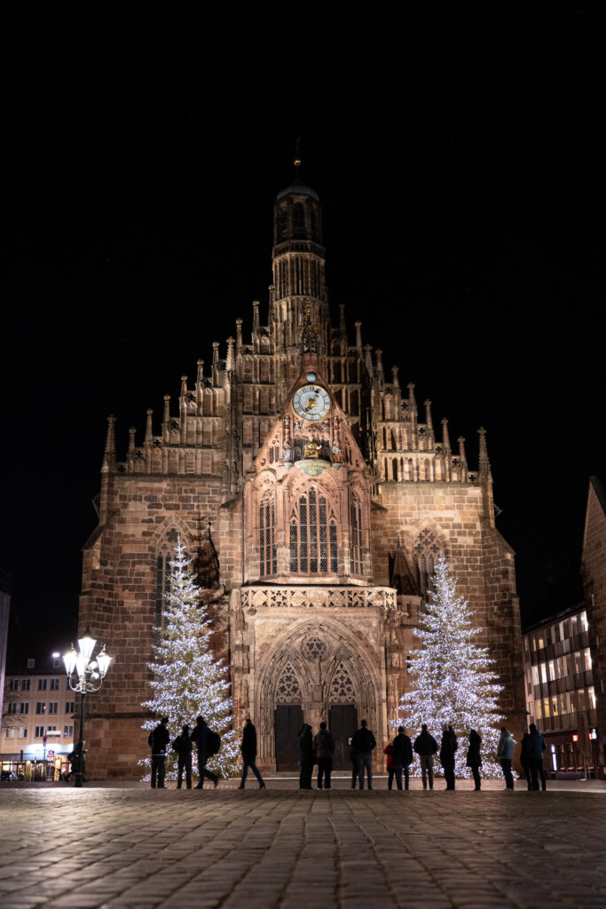 Frauenkirche at Night in Nuremberg, Photo by Alex Lau