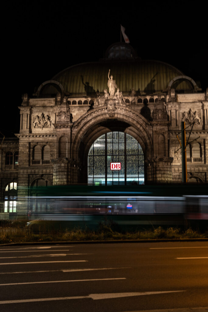 Nuremberg Main Train Station at Night in Nuremberg, Photo by Alex Lau