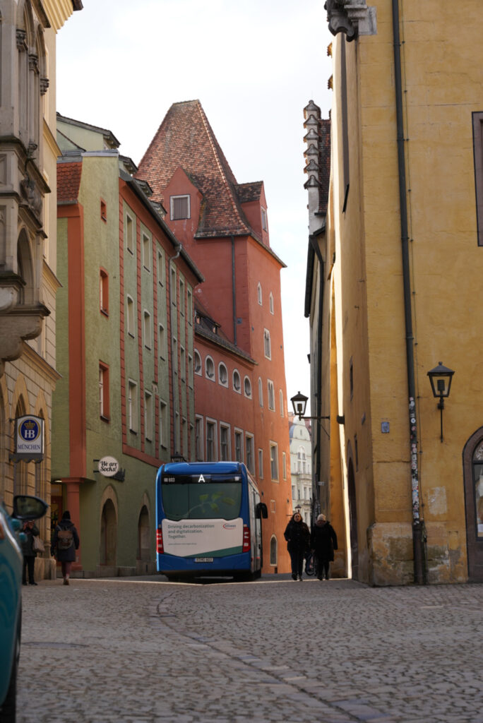 A street in Regensburg, Germany, photo by Alex Lau