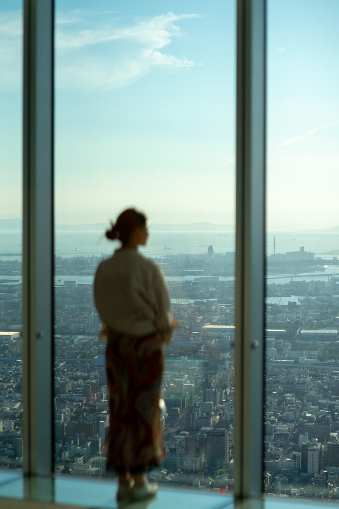 Osaka skyline shot by Alex Lau in Japan, Minolta 85mm f1.4