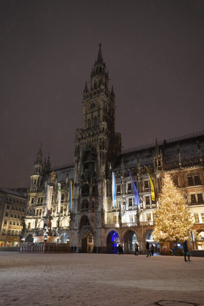 Marienplatz at Night, by Alex Lau