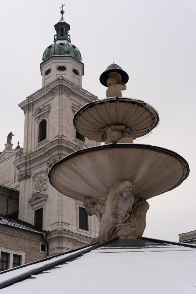 Fountain from Sound of Music, in Salzburg, Austria, photo by Alex Lau