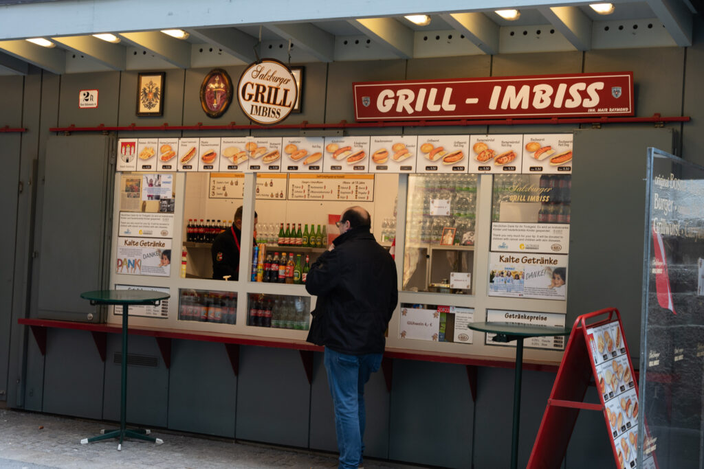 Salzburger Grill Imbiss, a Bosna stand, in Salzburg, Austria. Photo by Alex Lau.