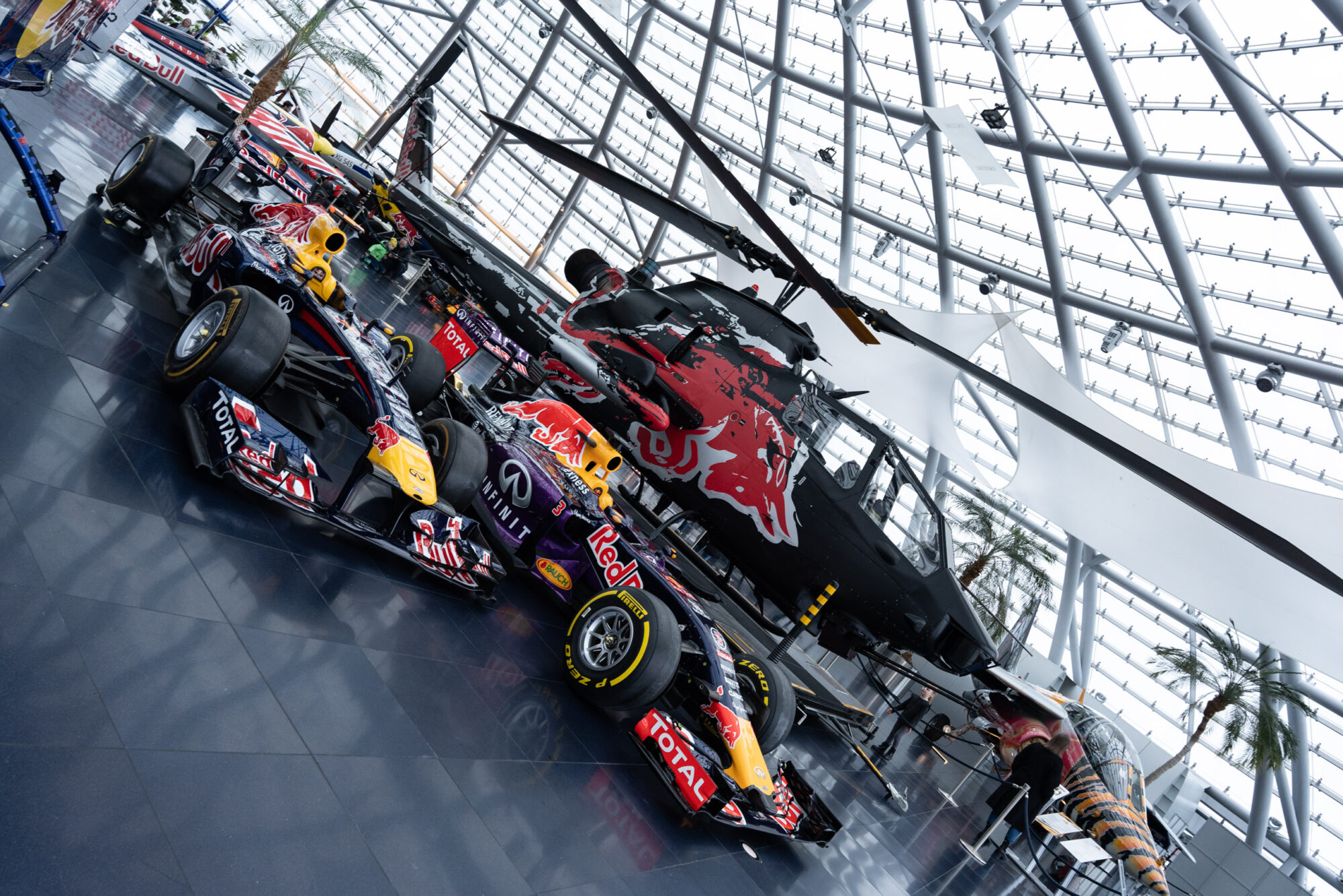 Inside Red Bull Hangar in Salzburg, Austria. Photo by Alex Lau.