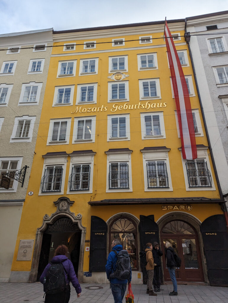 Mozart Birthplace in Salzburg, Austria, photo by Alex Lau