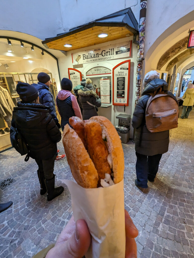 Balkan-Grill, a Bosna stand, in Salzburg, Austria. Photo by Alex Lau.