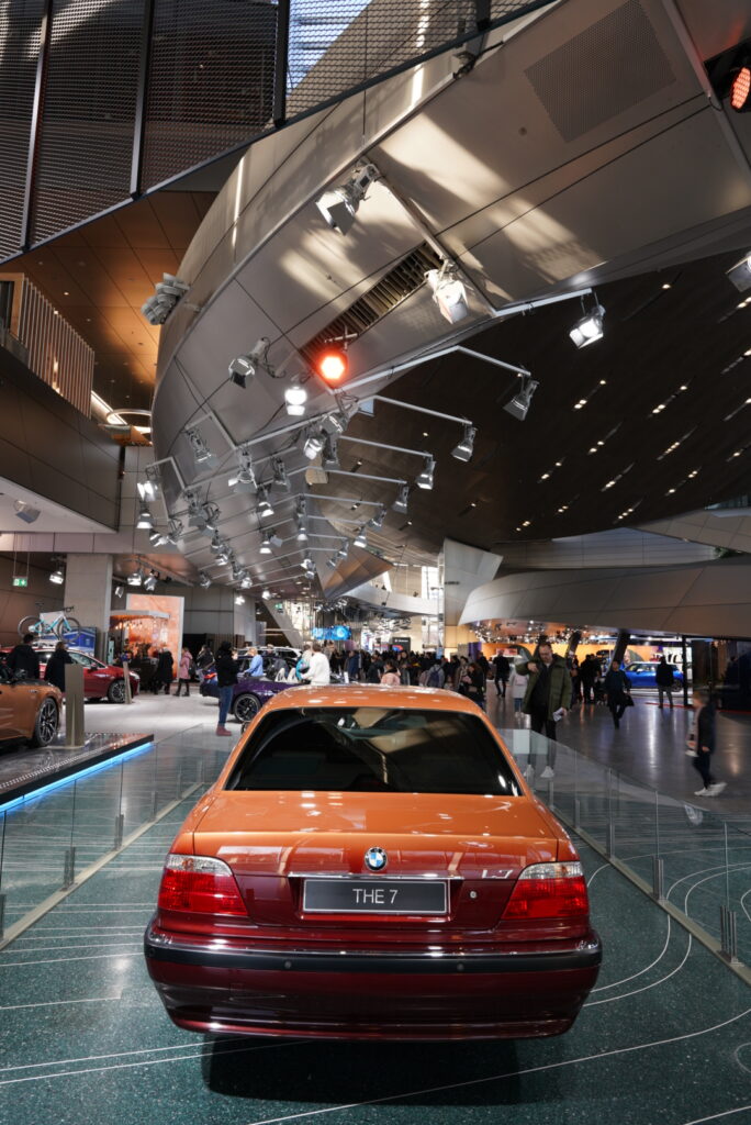 BMW 7 Series in BMW Welt in Munich, photo by Alex Lau