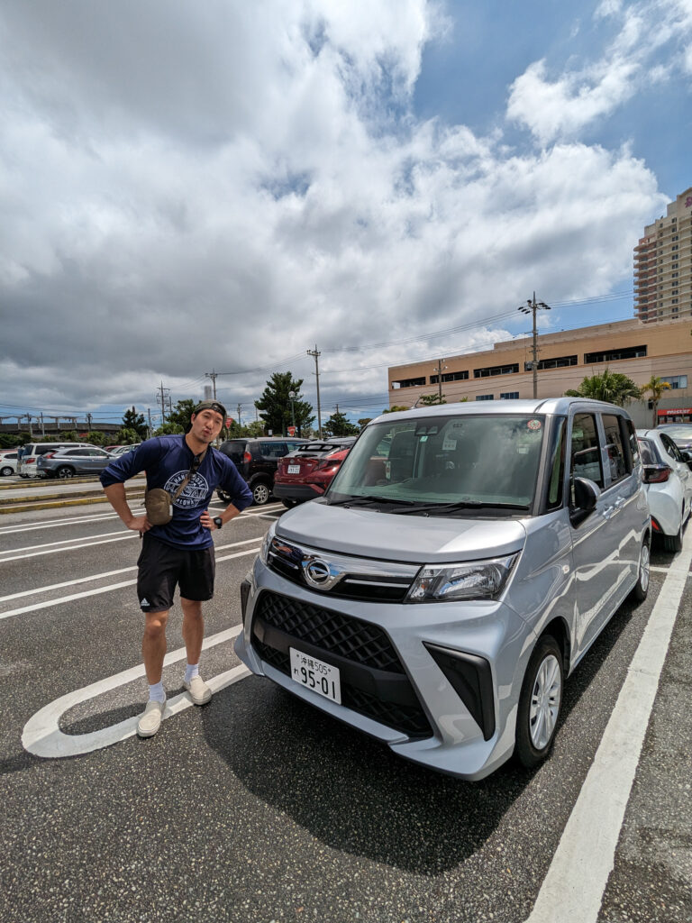 Alex with SixT Rental Car in Okinawa, Japan