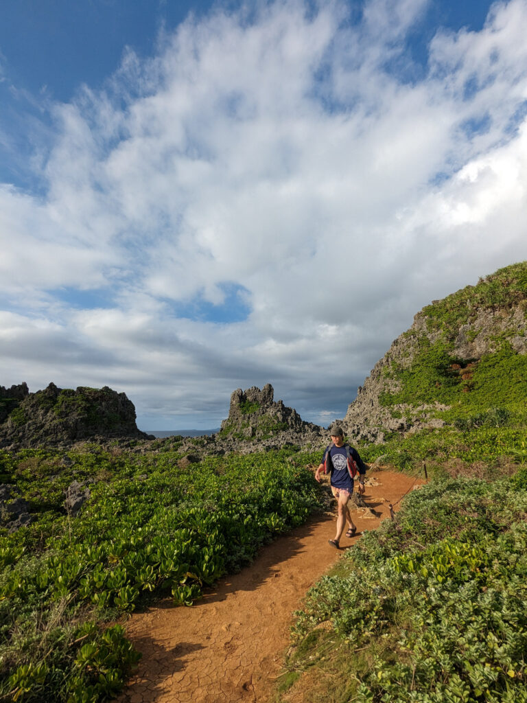 Hiking Trail by Blue Cave Snorkel Spot in Okinawa, Japan. Shot by Alex Lau.