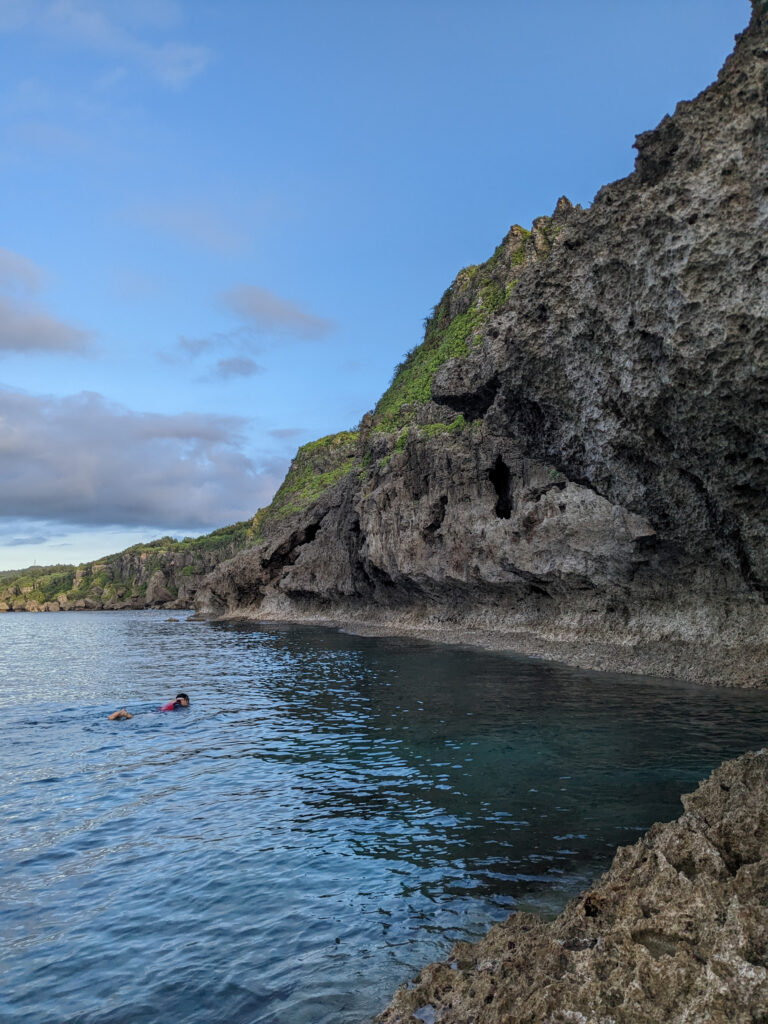 Blue Cave Snorkel Spot in Okinawa, Japan. Shot by Alex Lau.