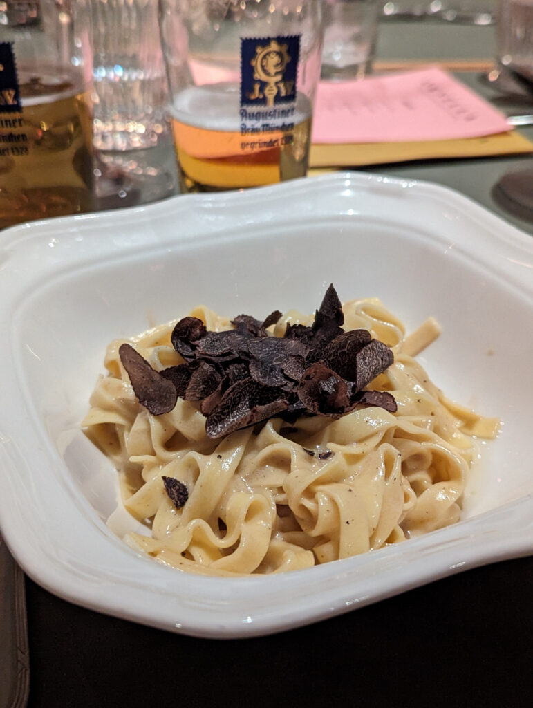 Truffle pasta at Ornella in Munich, photo by Alex Lau