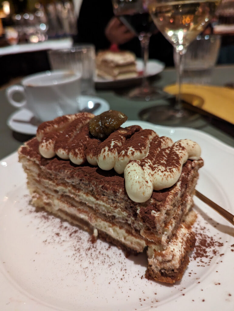 Tiramisu at Ornella in Munich, photo by Alex Lau