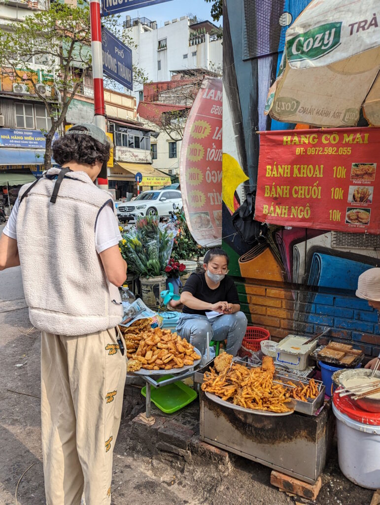 Banana deep fried in Hanoi, photo by Alex Lau