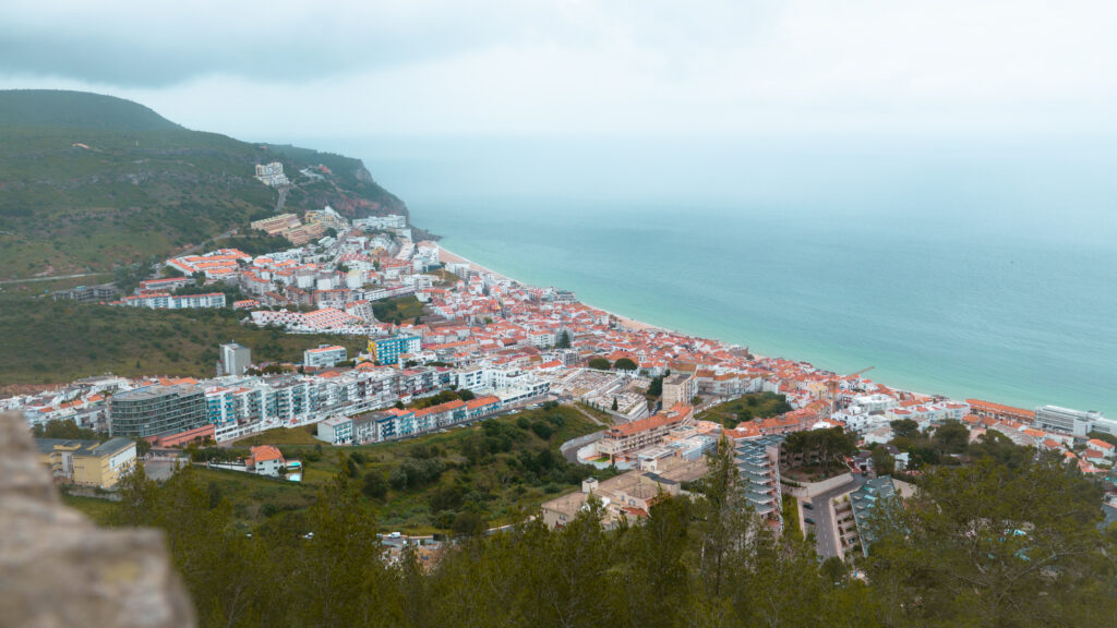 View of Sesimbra from Castle Sesimbra, photo by Alex Lau