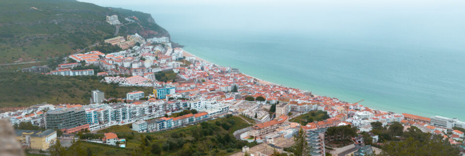 View of Sesimbra from Castle Sesimbra, photo by Alex Lau