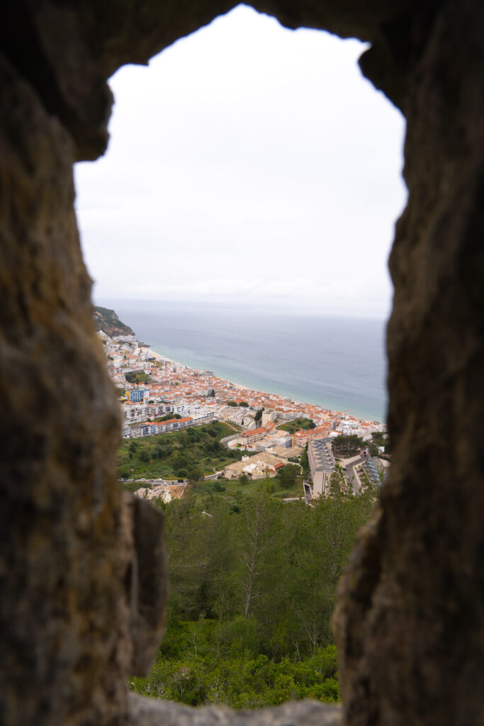 View of Sesimbra from Castle Sesimbra, photo by Alex Lau