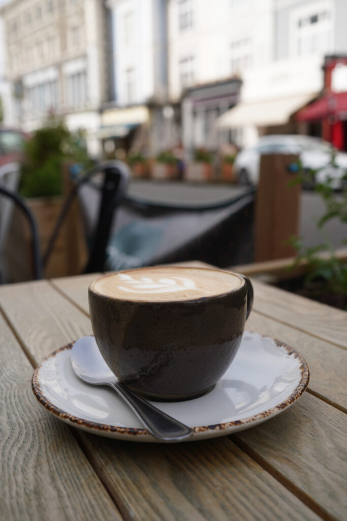 Flat white at Ripe Kitchen in Primrose Hill, London. Photo by Alex Lau.