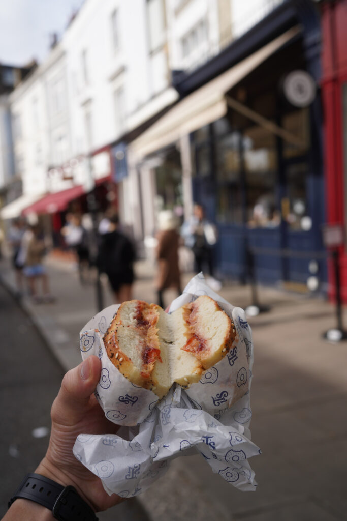 It's Bagels in Primrose Hill, London. Photo by Alex Lau.