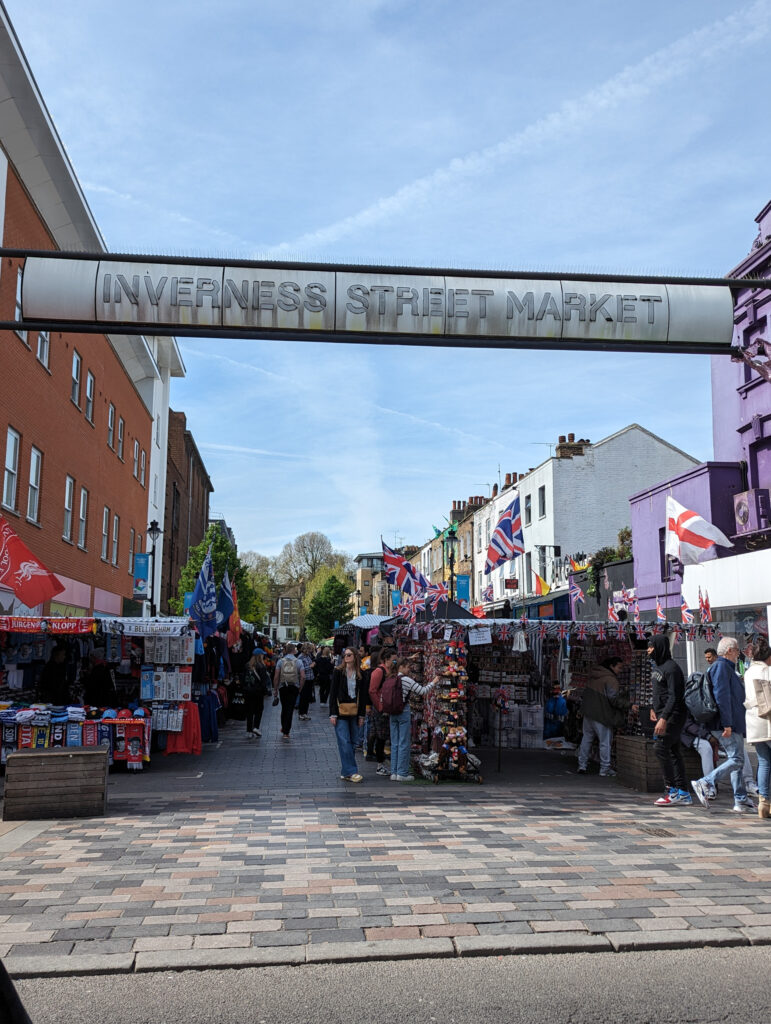 Inverness Street Market near Camden, London. Photo by Alex Lau.