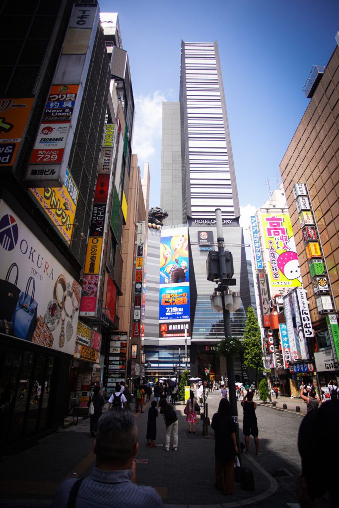 Shinjuku at night photo by Alex Lau